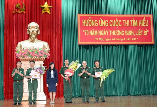 Công bố tác giả đoạt giải kỳ thứ 19, Cuộc thi tìm hiểu “70 năm Ngày Thương binh-Liệt sĩ”